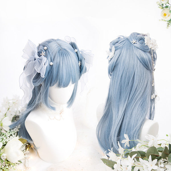 Long Hair |  Lolita Blue Long Straight Hair Yv42473