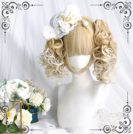 Long Hair |  Lolita Bobo Head Wig + Cute Ponytail Yv30255