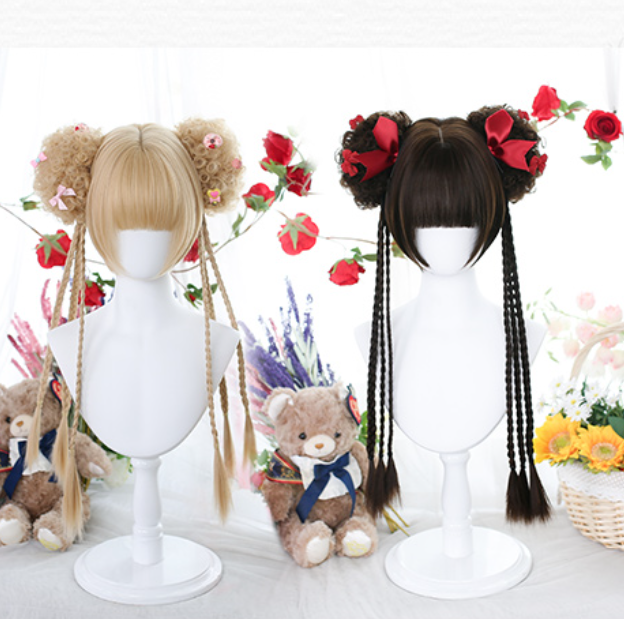 Long Hair |  Lolita Double Ponytail Jk Wig Yv30918