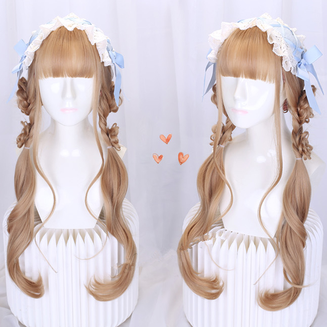 Long Hair |  Lolita Golden Long Curly Wig Yv30176