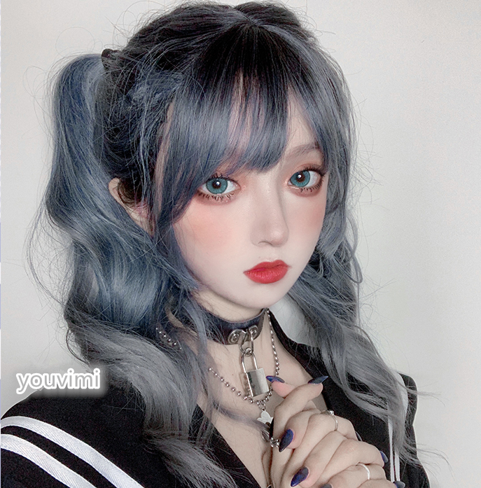 Long Hair |  Lolita Gradient Gray Long Wig Yv42791