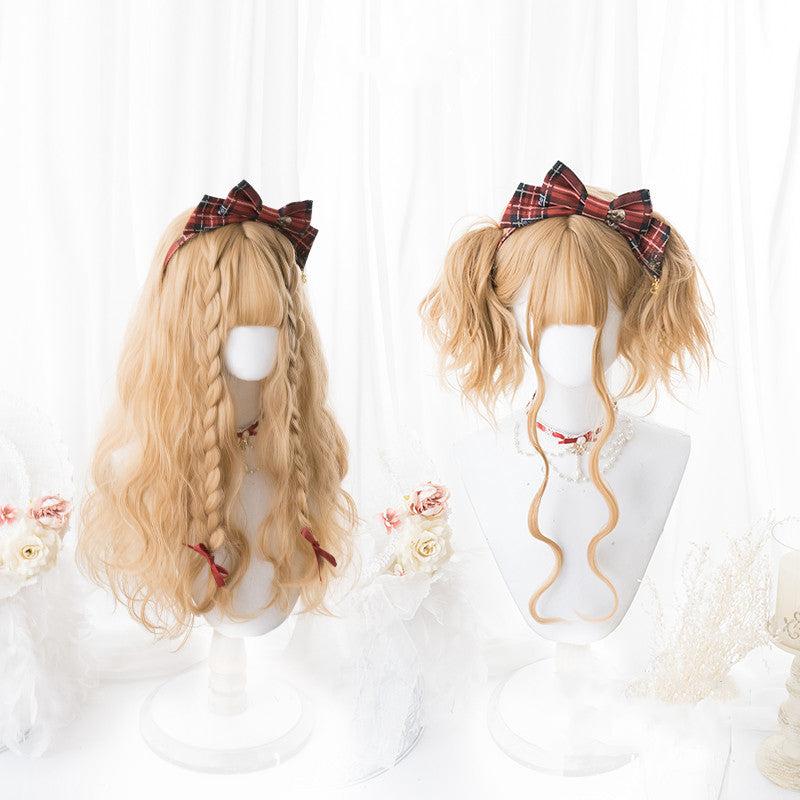 Long Hair |  Lolita Honey Golden Long Curly Wig Yv43505