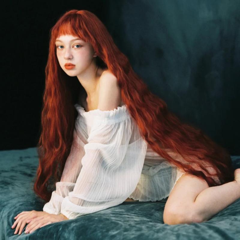 Long Hair |  Lolita Orange Curly Hair Yv47136