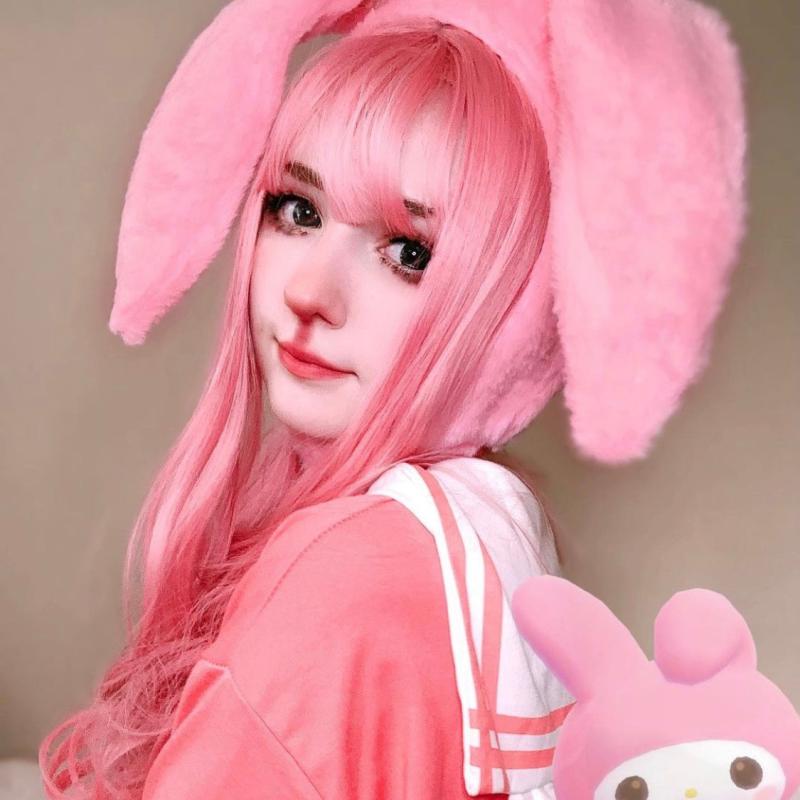 Long Hair |  Lolita Pink Cos Wig Yv42985