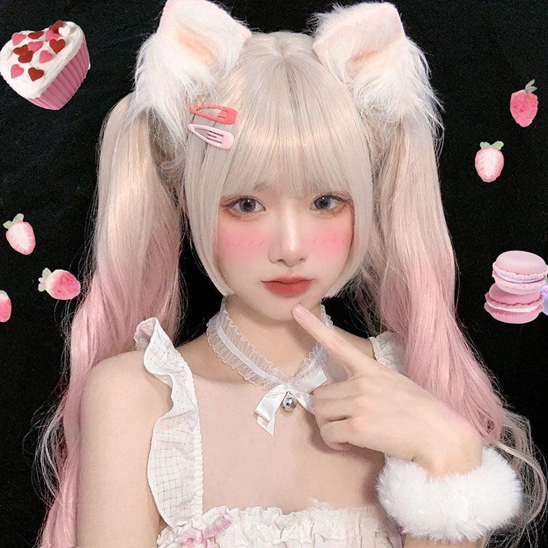 Long Hair |  Lolita Pink Gradient Wig Yv60076