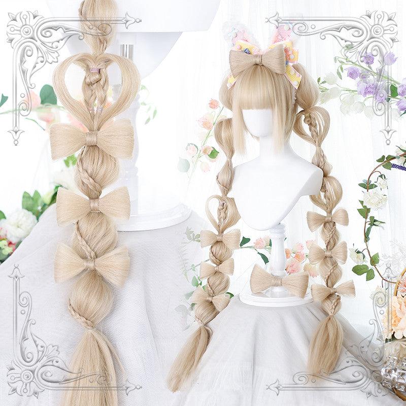 Long Hair |  Lolita Short Wig + Tiger Clip Ponytail Yv30291