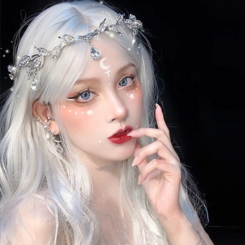 Long Hair |  Lolita Silver Long Curly Wig Yv47105