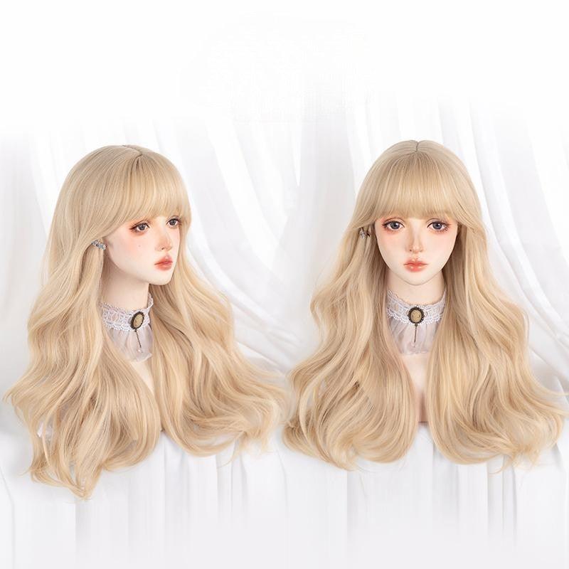 Long Hair |  Long Hair Big Wave Long Curly Blonde Wig Yv476033