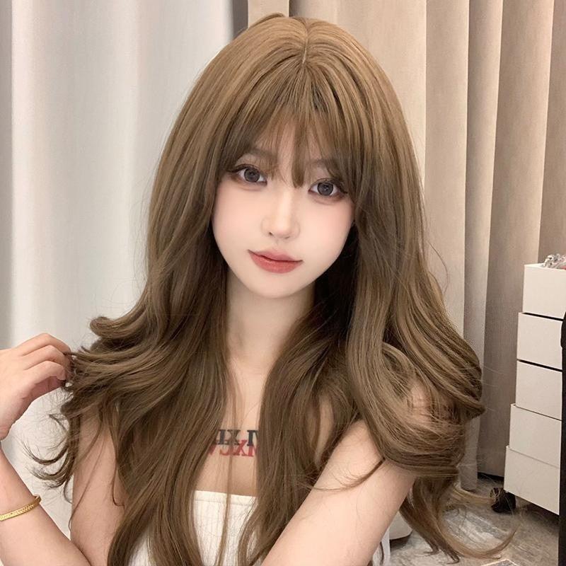 Long Hair |  Long Hair Big Wavy Long Curly Brown Wig Yv476066