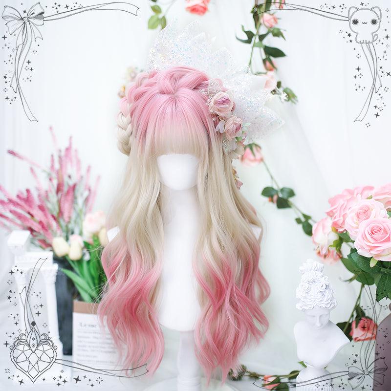 Long Hair |  Natural Pink Long Curly Hair Yv475847