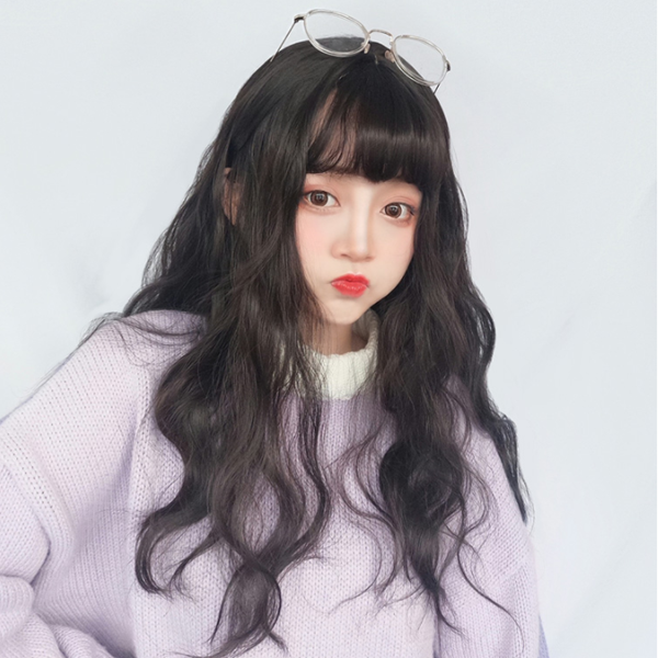 Long Hair |  Retro Cute Instant Noodle Roll Wig  Yv42746