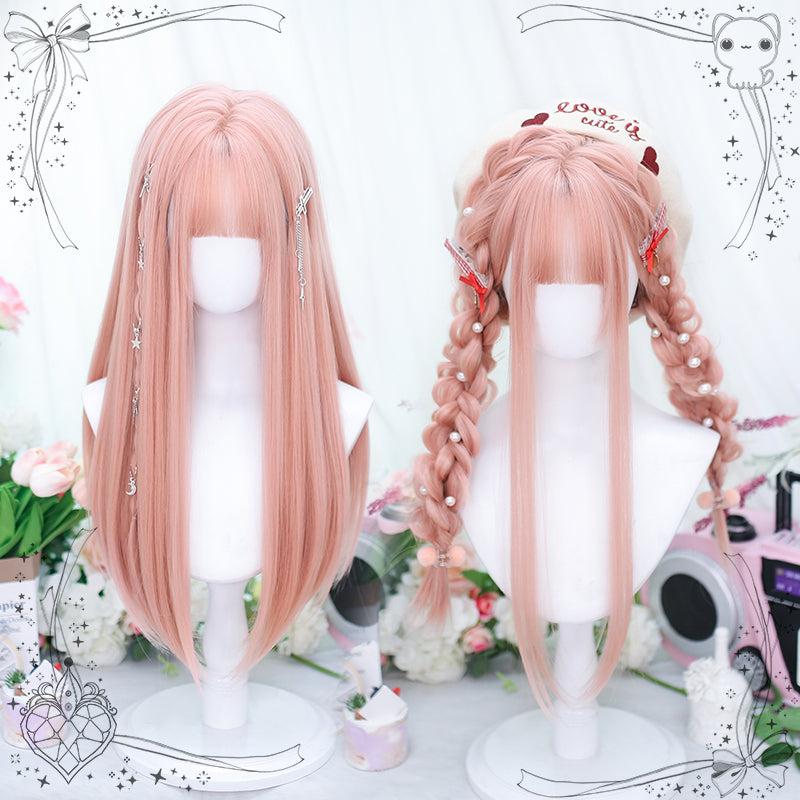 Long Hair |  Summer Pink Long Straight Hair Yv475844