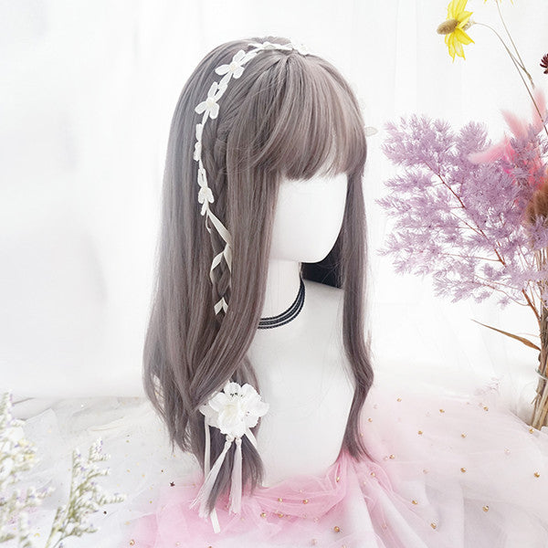 Long Hair |  Vintage Rose Gray Lolita Wig Yv42573