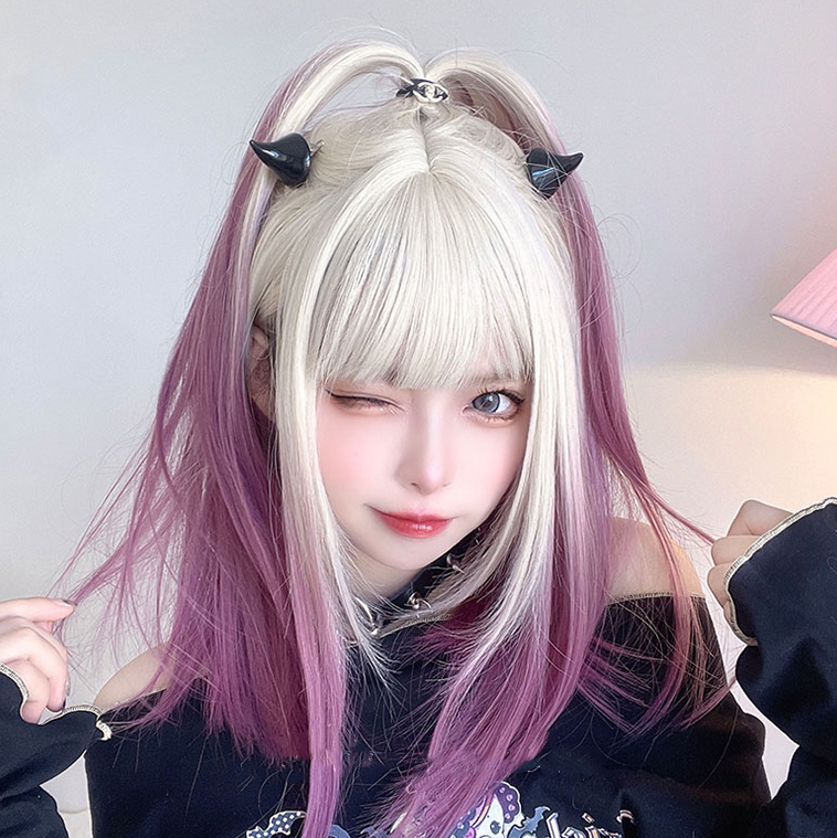 Medium Long Hair |  Lolita Gradient Wig Yv30796