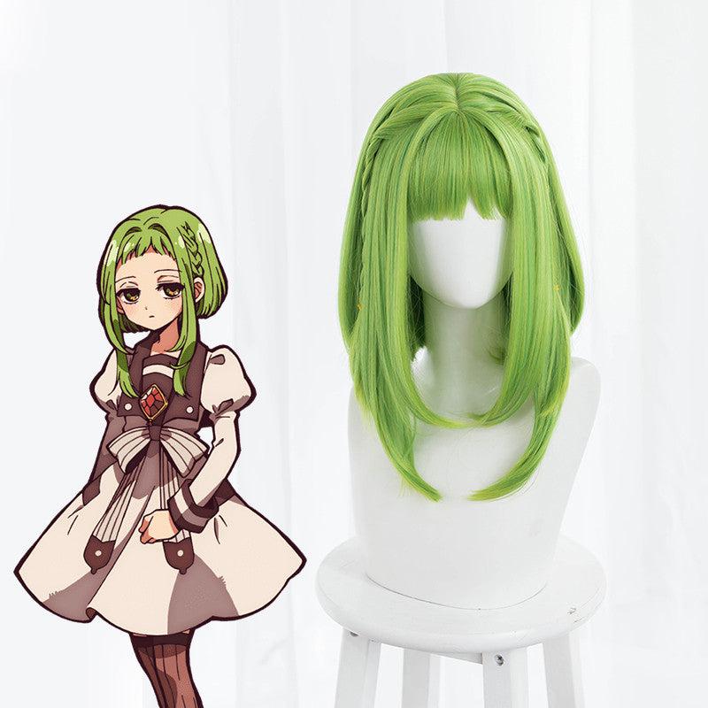 Medium Long Hair |  Seven Peaks Sakura Cosplay Green Wig Yv30513