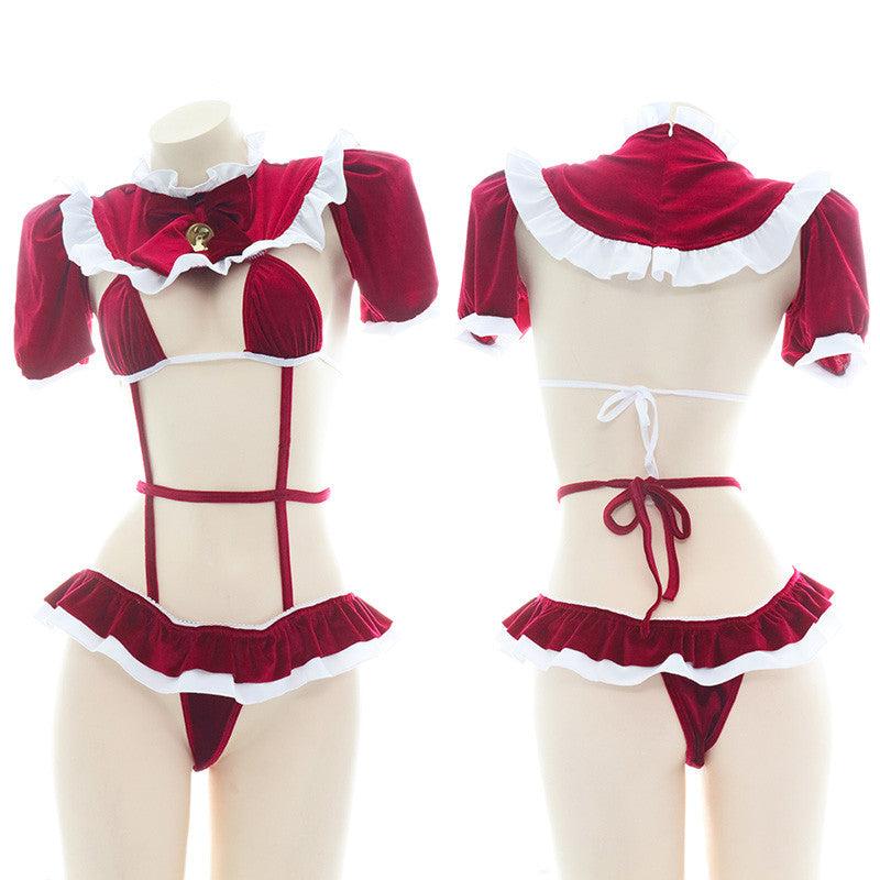 Pajamas |  Christmas Maid Pajamas Set Yv30474