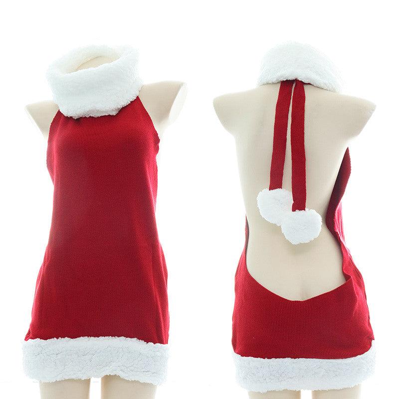 Pajamas |  Christmas Sexy Halter Sweater Yv30477