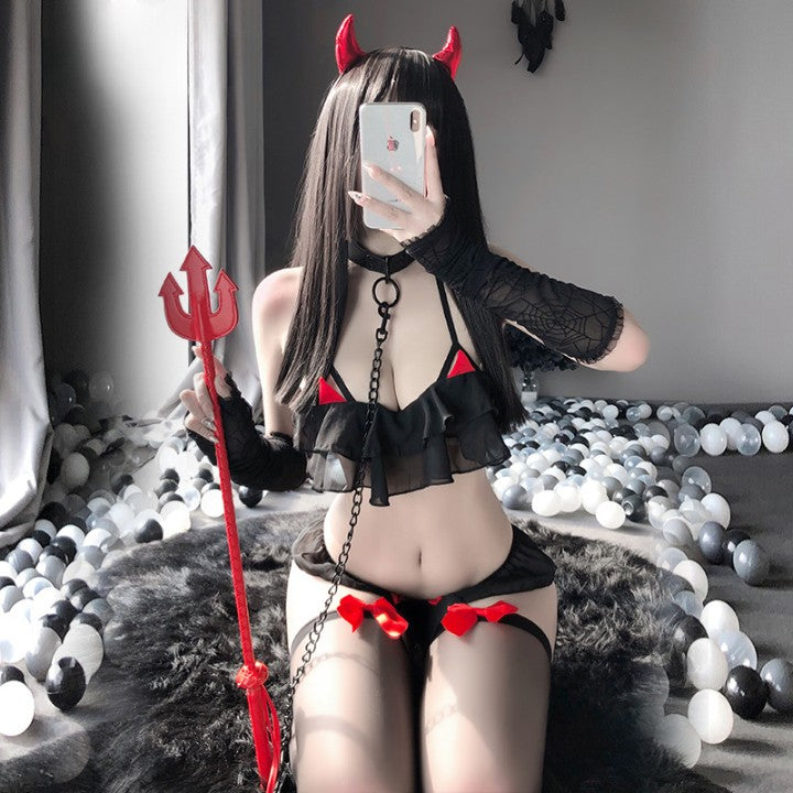 Pajamas |  Cosplay Devil Underwear Set Yv31717