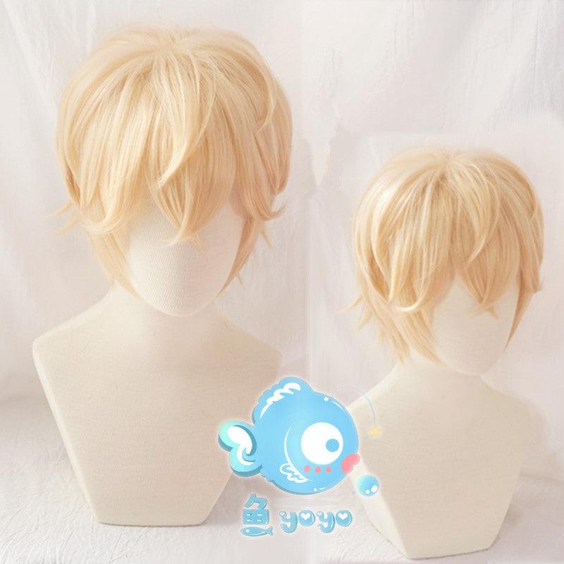 Short Hair |  Cosplay Golden Short Wig Yv43463