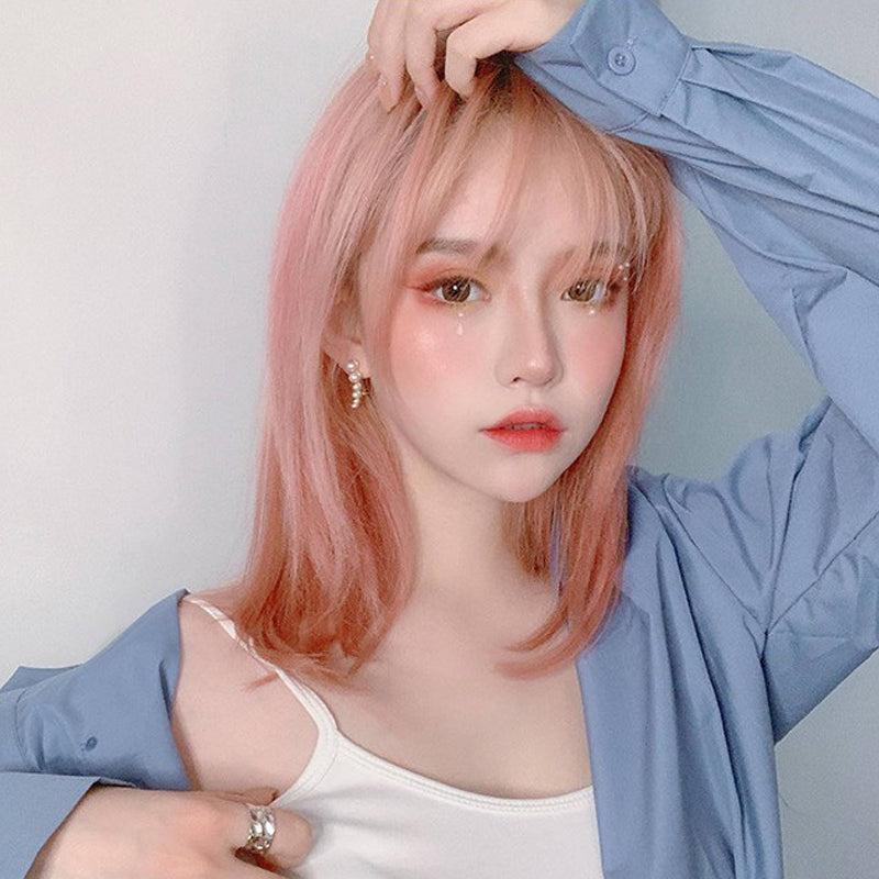 Short Hair |  Fashion Daily Sweet Pink Wig Yv43414