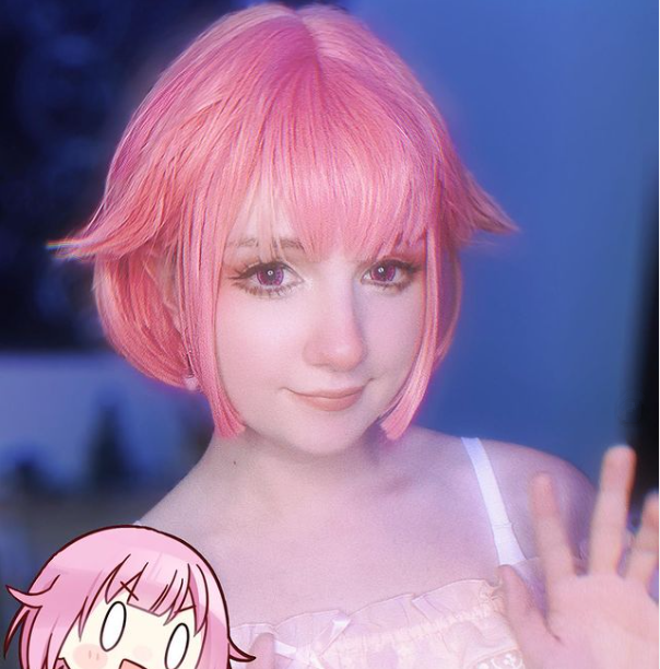 Short Hair |  Lolita Cherry Blossom Pink Short Wig Yv43699