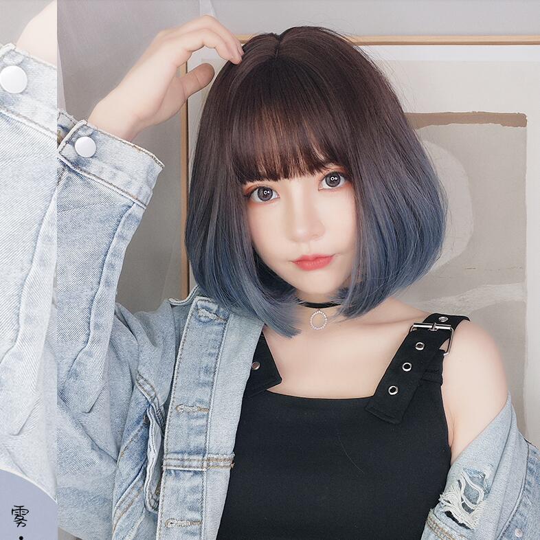 Short Hair |  Lolita Gradient Cute Wig Yv43101