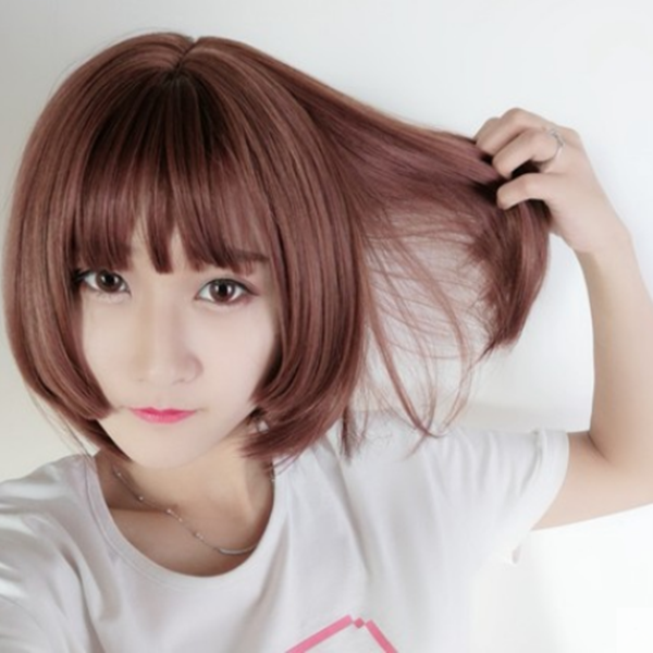 Straight Hair |  Cute Wave Head Short Wig Yv42006