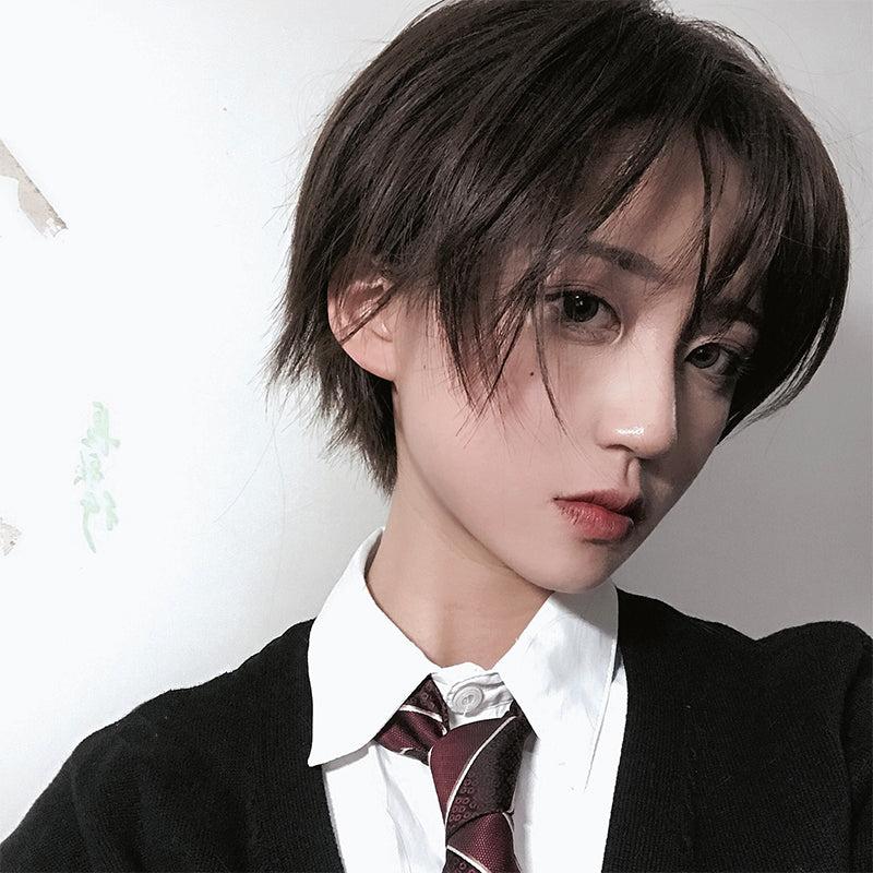 Straight Hair |  Japanese Style Handsome Short Wig Yv43395