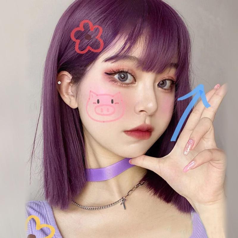 Straight Hair |  Lolita Purple Wig Yv31541