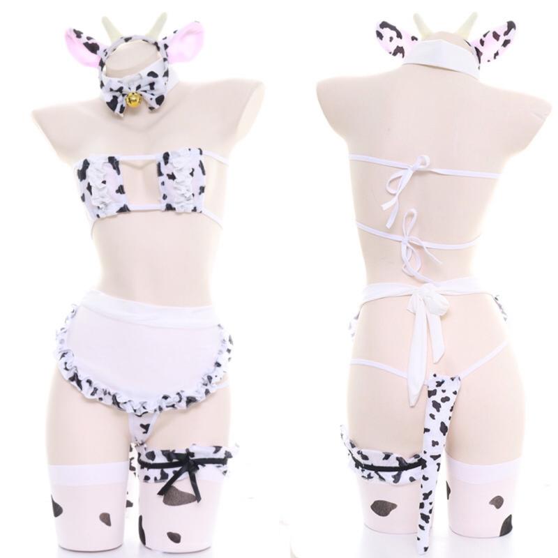 Maid |  Little Cow Bikini Set Yv44542