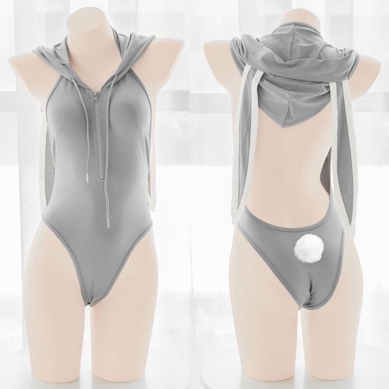 Bunny Girl |  Cute Gray Bunny One-Piece Suit Yv44535-1