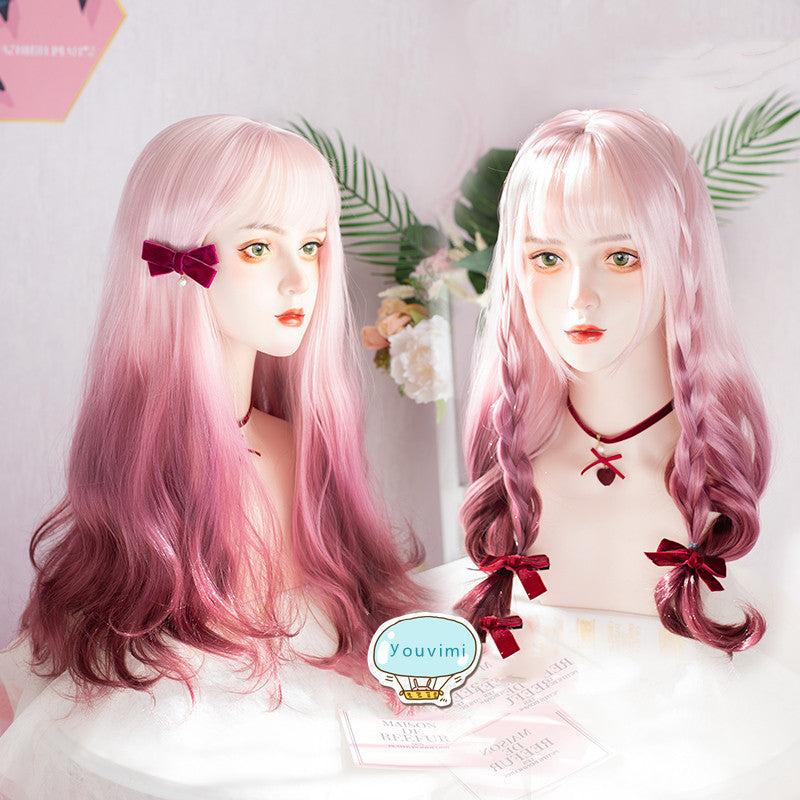 Long Hair |  Lolita Rose Pink Purple Gradient Wig Yv30559