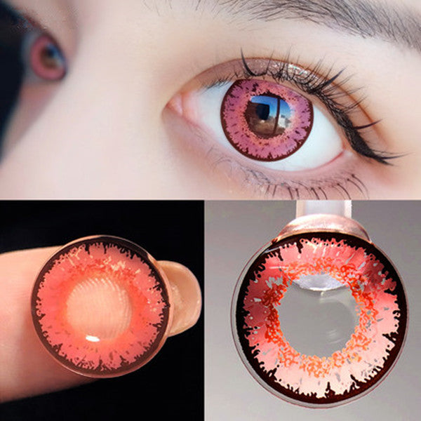 12 Months |  Pink Contact Lenses (Two Piece) Yc21306