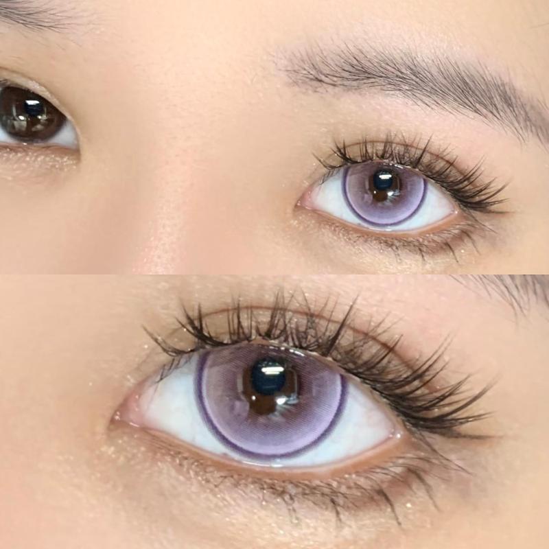 6 Months |  Purple Contact Lenses (Two Pieces) Yv31920