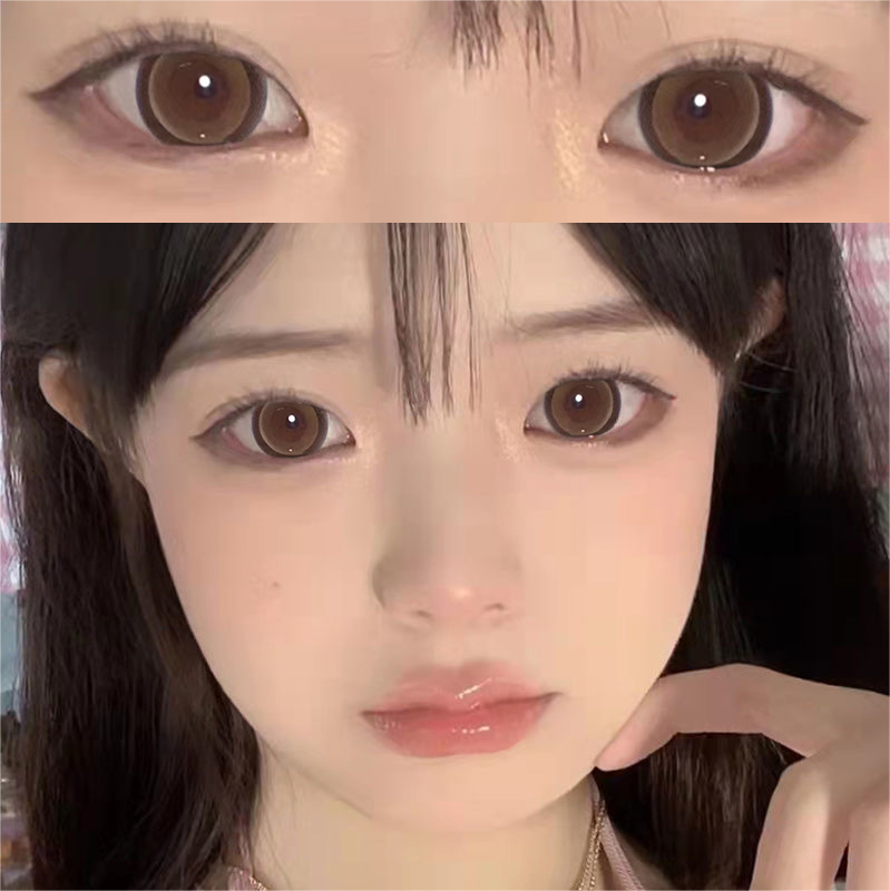 Daily |  Sweet Brown Contact Lenses (Two Pieces) Yv47156